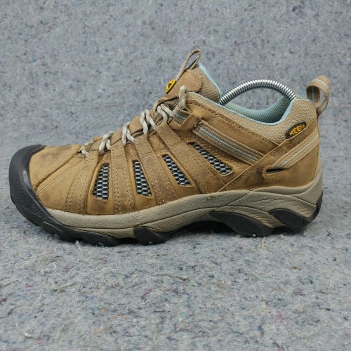 Keen Voyageur Womens 9.5 Hiking Shoes Brown Low Top Lace Up NO INSOLES