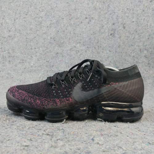 Nike Air Vapor Max Flyknit Womens 9 Running Shoes Black Vintage Wine Purple