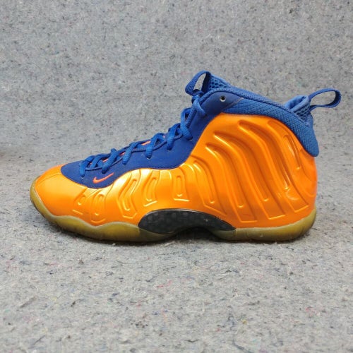 Nike Air Lil Posite One Foamposite Boys 6.5Y Shoes Knicks Orange Blue 644791-800