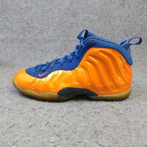 Nike Air Lil Posite One Foamposite Boys 6.5Y Shoes Knicks Orange Blue 644791-800