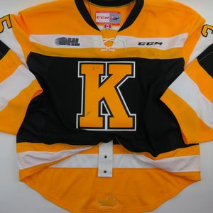 CCM Kingston Frontenacs OHL CHL Pro Stock Game Worn Used Hockey Jersey 58 GOALIE Moore
