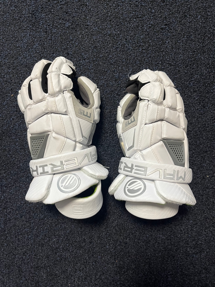 Used Maverik Large M5 Lacrosse Gloves