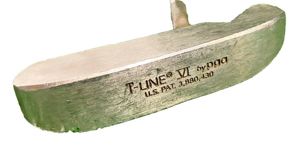 PGA T-Line VI Blade Putter Single Club RH Steel 34 Inches Playable Vintage Grip