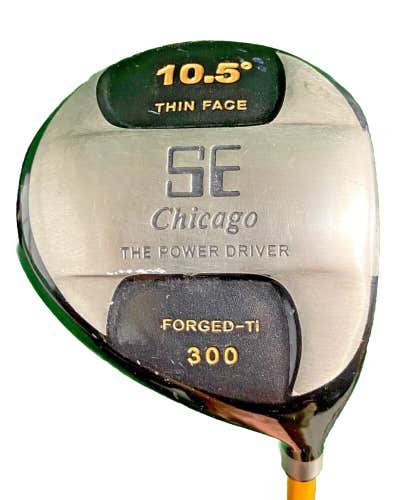 Chicago Golf Driver 300cc Thin Face 10.5 Degrees RH 65g Regular Flex New Grip HC