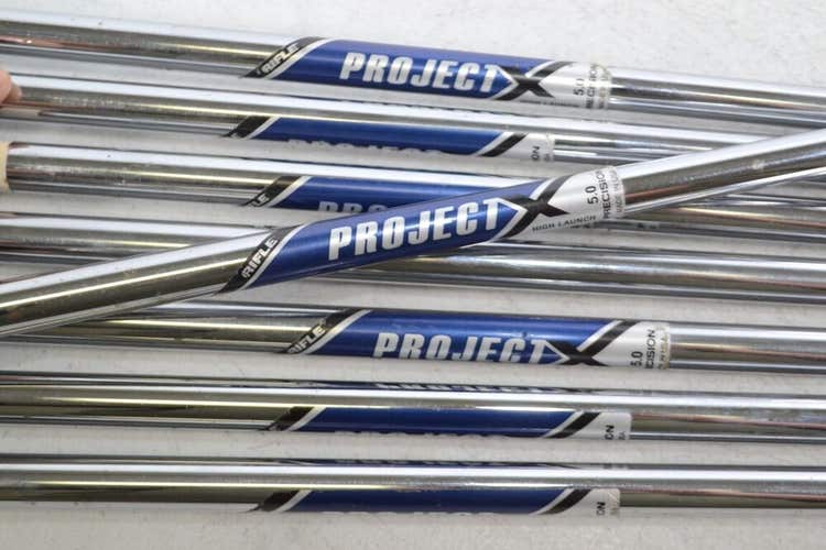 Project X Rifle 5.0 High Launch Pulled Shaft Set 37.75"-34.25" Steel  #168953