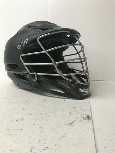 Used Cascade R Helmet Black Matte One Size Lacrosse Helmets
