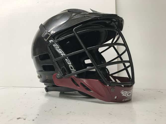 Used Cascade Black Hemet M L Lacrosse Helmets