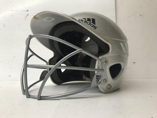 Used Adidas Adjustable Helmet W Cage Fits All Standard Baseball And Softball Helmets