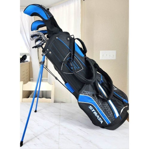 NICE!!! Callaway Strata Men's Golf Set With Strata Golf Bag