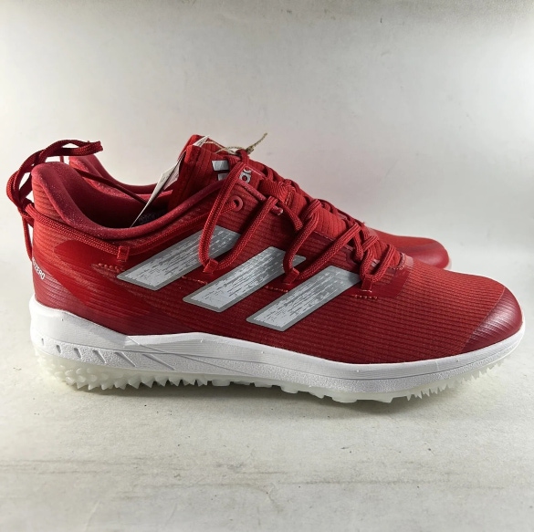 NEW Adidas Adizero Afterburner Men’s Turf Baseball Shoes Red Size 12 FZ4230