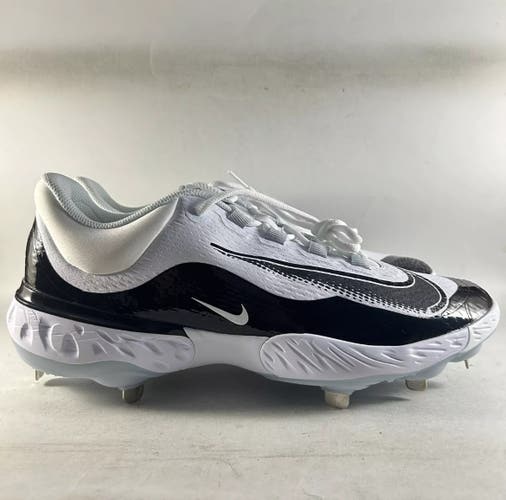 NEW Nike Alpha Huarache Elite 4 Metal Baseball Cleats White Size 10.5 FD2745-101