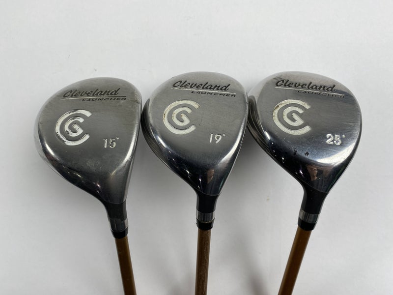 Cleveland Launcher Wood Set 3 5 9 | 15* 19* 25* Launcher Gold Regular and SR RH