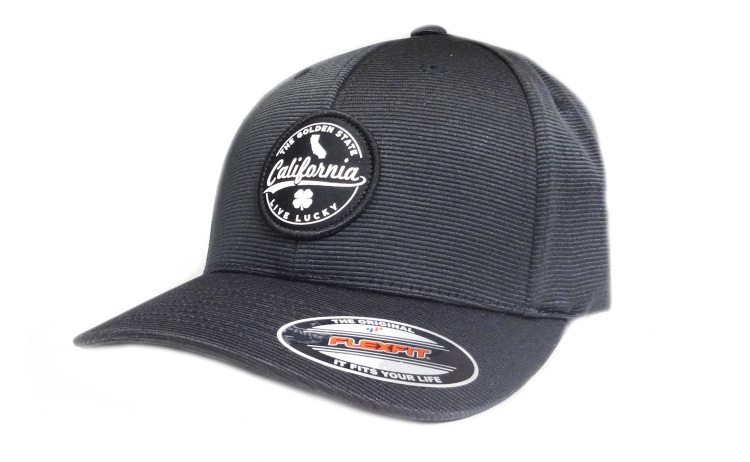 NEW Black Clover Live Lucky Cali Shadow Black Fitted Small/Medium Golf Hat