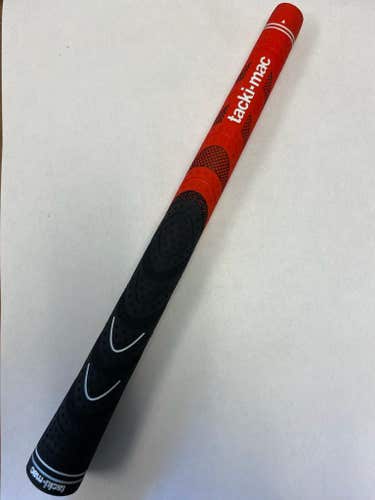 Tacki-Mac Dual Molded II Grip (Bright Red/Black, Jumbo) Golf NEW