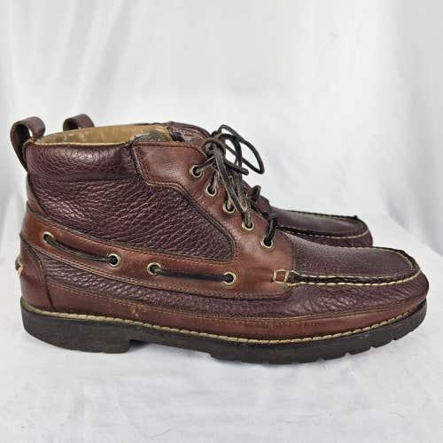 L.L. Bean Boots Mens 11.5 D Allagash Bison Brown Leather Chukka Boot 244479