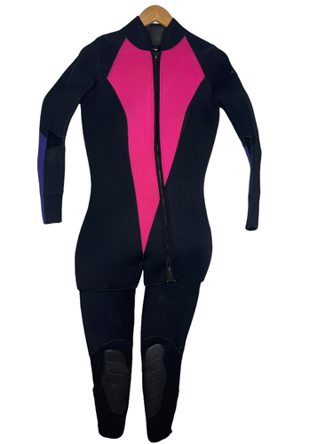 Sea Quest Womens Full 2-Piece Dive Wetsuit Size 11-12 Scuba Suit