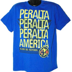 Kids Small - Vintage Soccer Copa America Peralta Blue Shirt Club De Futbol 2016