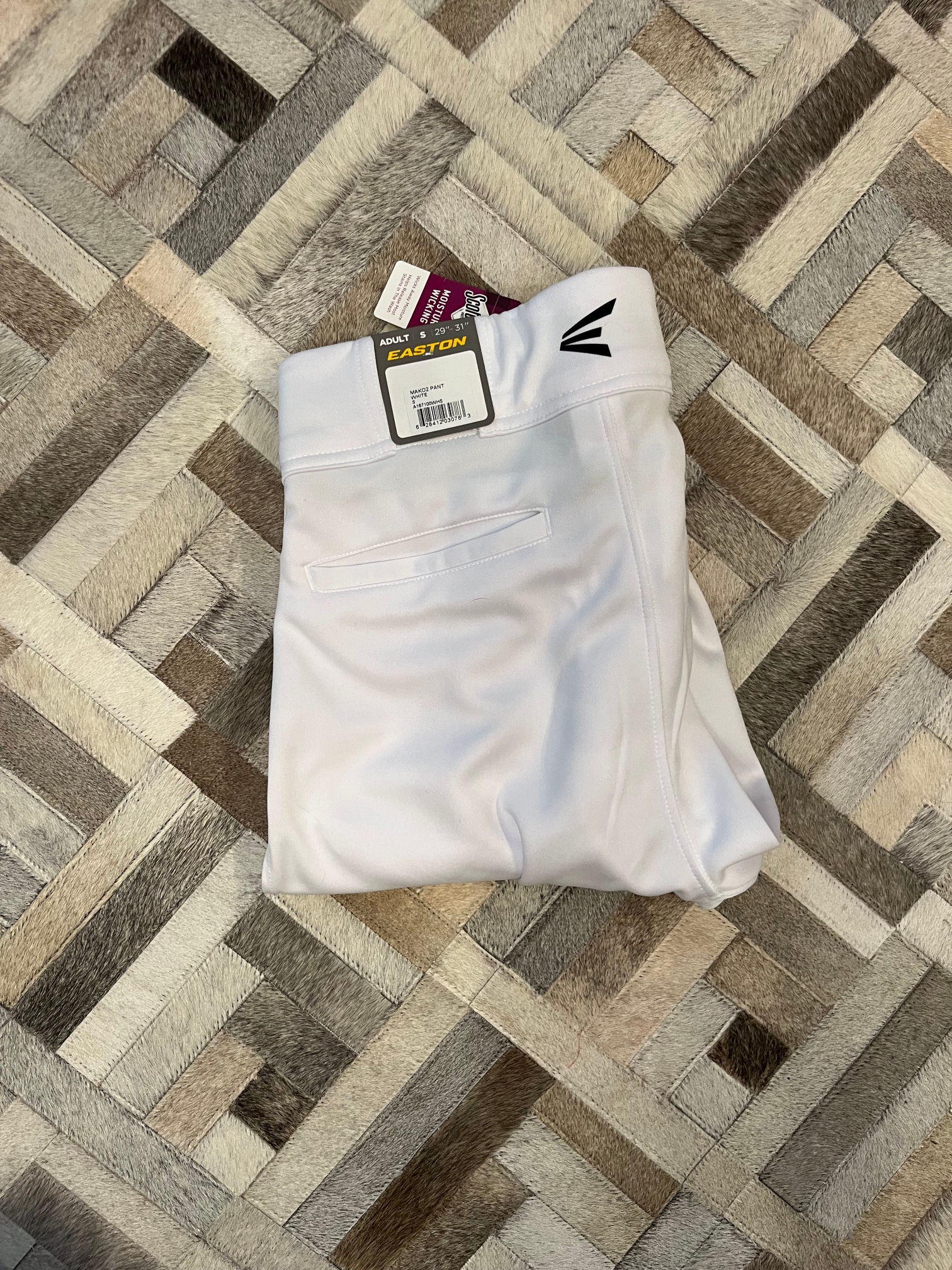 White Adult Men's New Small Easton Game Pants