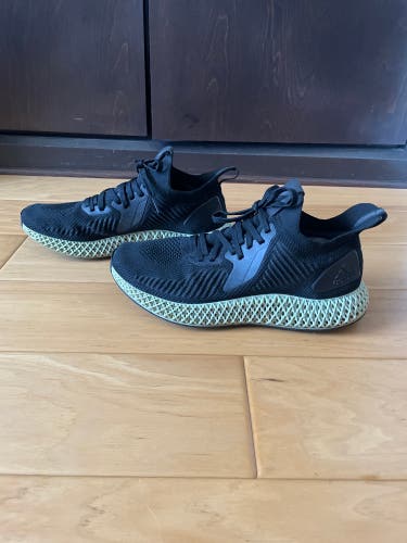 Black Unisex Size 9.0 (Women's 10) Adidas Alphabounce Shoes