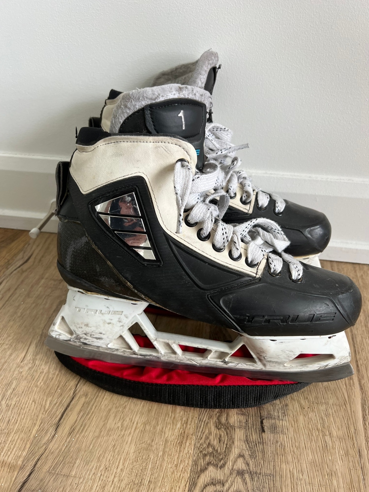 Used True Regular Width Pro Stock Size 8 Hockey Goalie Skates