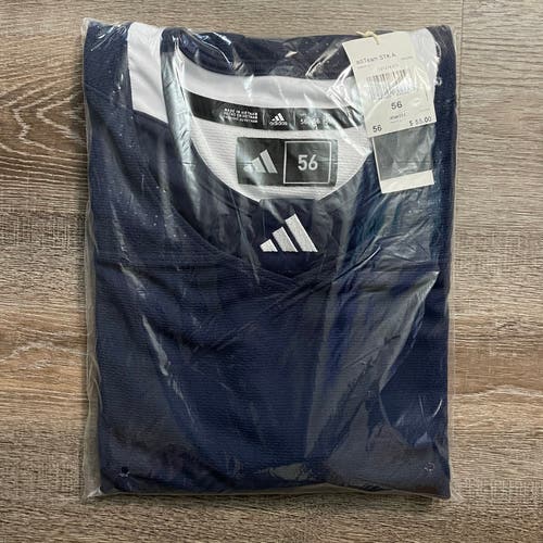 BNIB adidas Three-Stripe Practice Jersey Navy Sz 56
