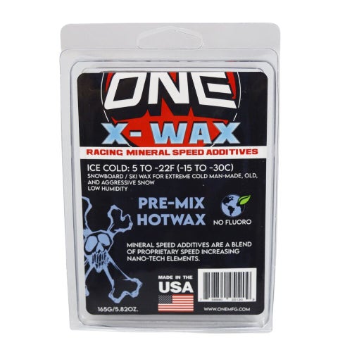 One MFG X-Wax Pre-Mix Ice Cold for Skis & Boards165g