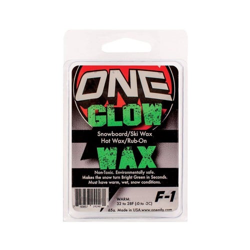 F-1 Glow Wax 65g Glow Green in the Snow by OneBall