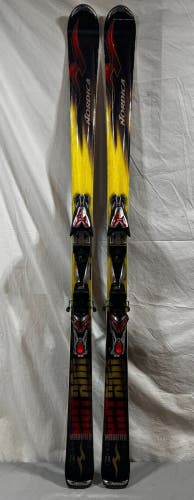 Nordica Hotrod Modified 170cm 118-74-104 Skis Marker NO3 12 Titanium Bindings