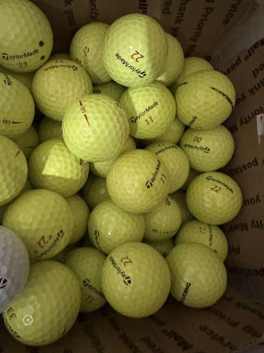 72 TaylorMade Project (A) Yellow AAAA Near Mint to Mint Used Golf Balls