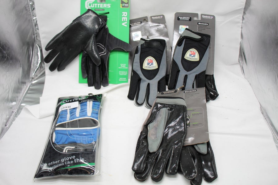 This is a lot of 6 receiver gloves and 10 mouth guards