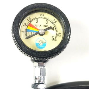 Sub Aquatic 5000 PSI SPG Submersible Pressure Gauge Scuba Dive w Hose #4231