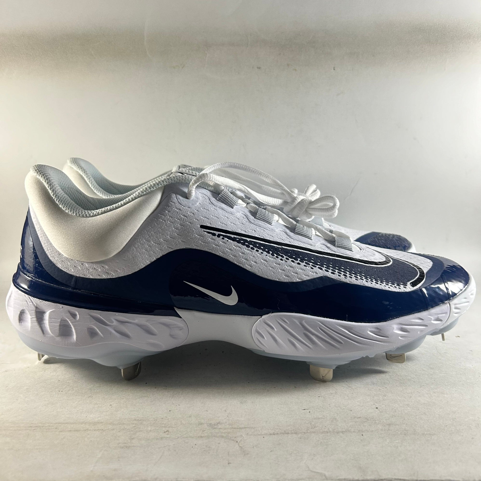 nike huarache baseball cleats blue and white