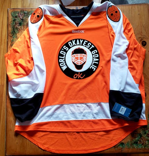 "World's Okayest Goalie" Goalie jersey - Customization available