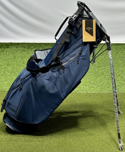 Callaway Golf Hyperlite Zero Double Strap Stand Bag Navy 4-Way Divider #89070