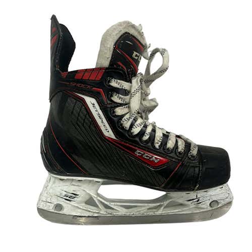 Used Ccm Jetspeed Shock Intermediate Size 4.5 Ice Hockey Skates