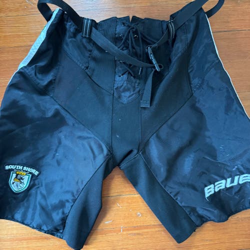 Black Used XL Bauer None Pant Shell Pro Stock