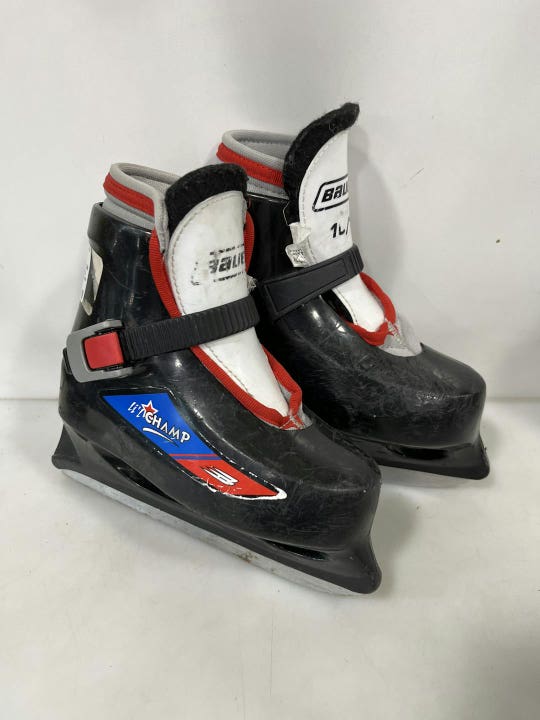 Used Bauer Lil Champ Youth 11.0 Ice Hockey Skates