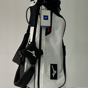 Mizuno BR-D3 Stand Bag White Black 4-Way Divide Dual Strap Golf Bag NEW!
