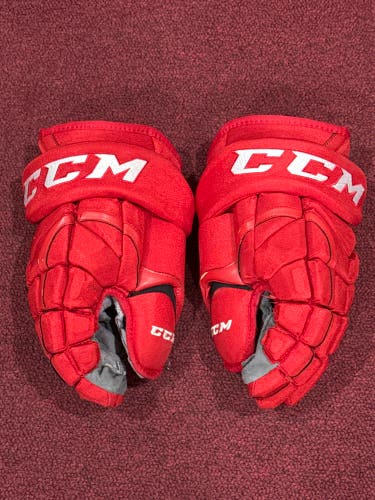 Grand Rapid Griffins CCM 14" Pro Stock HG12 Gloves Item#GRG10