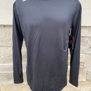 New Balance B Dry Black Long Sleeve T-Shirt 3798