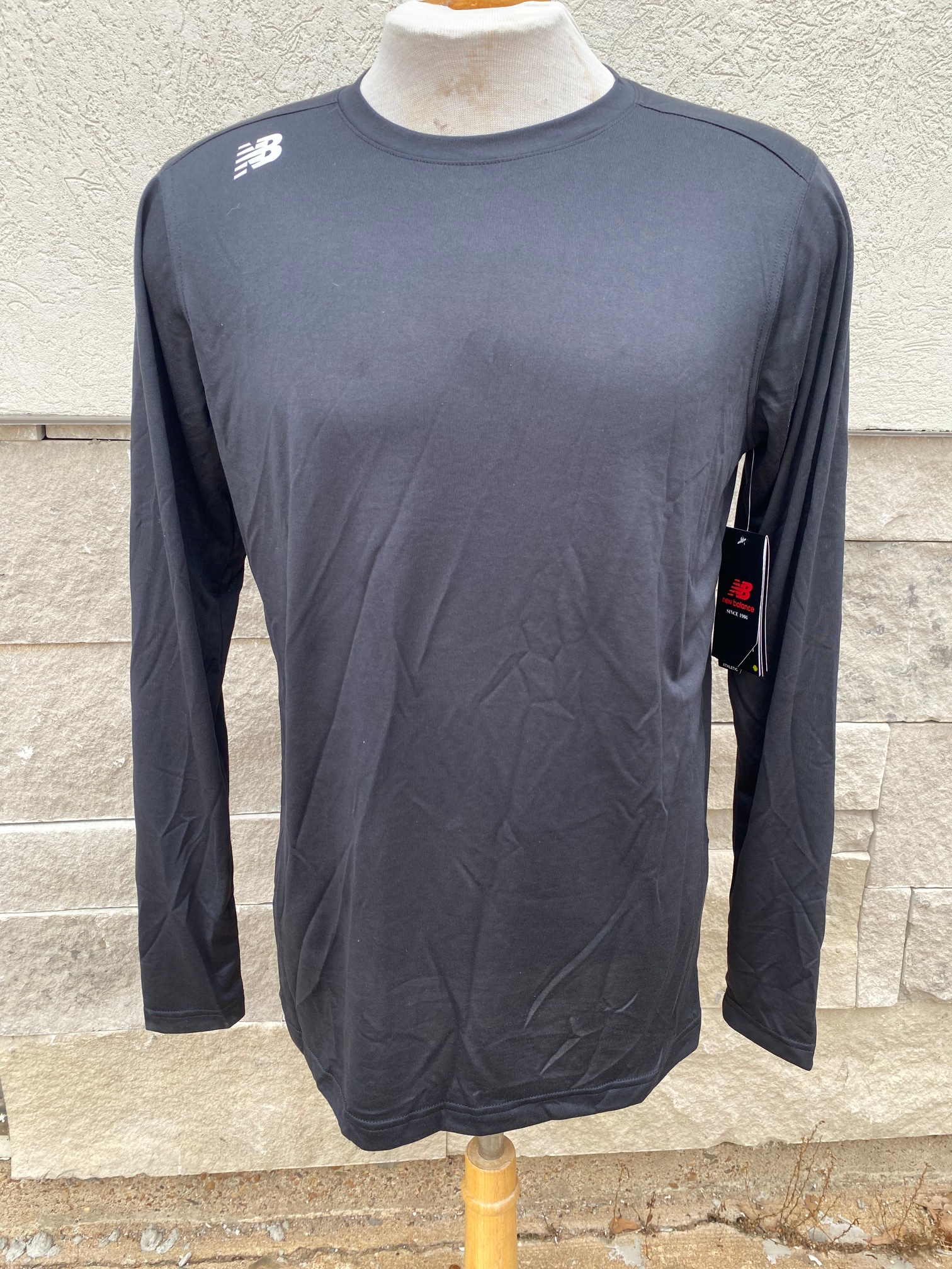 New Balance B Dry Black Long Sleeve T-Shirt 3798