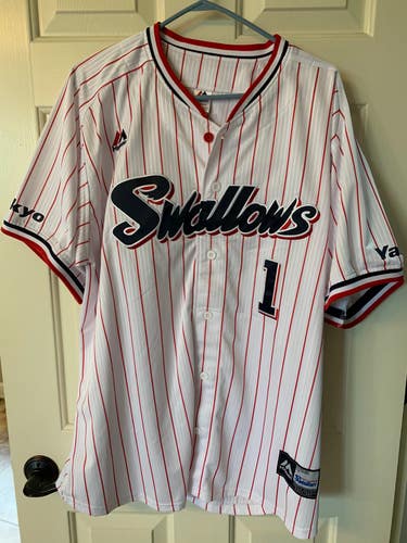 NPB Tokyo Yakult Swallows #1 Tetsuto Yamada Jersey