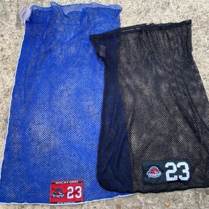 2 Pack Warrior Laundry Bag AHL Rockford Ice Hogs Blue and Black Bags 5357