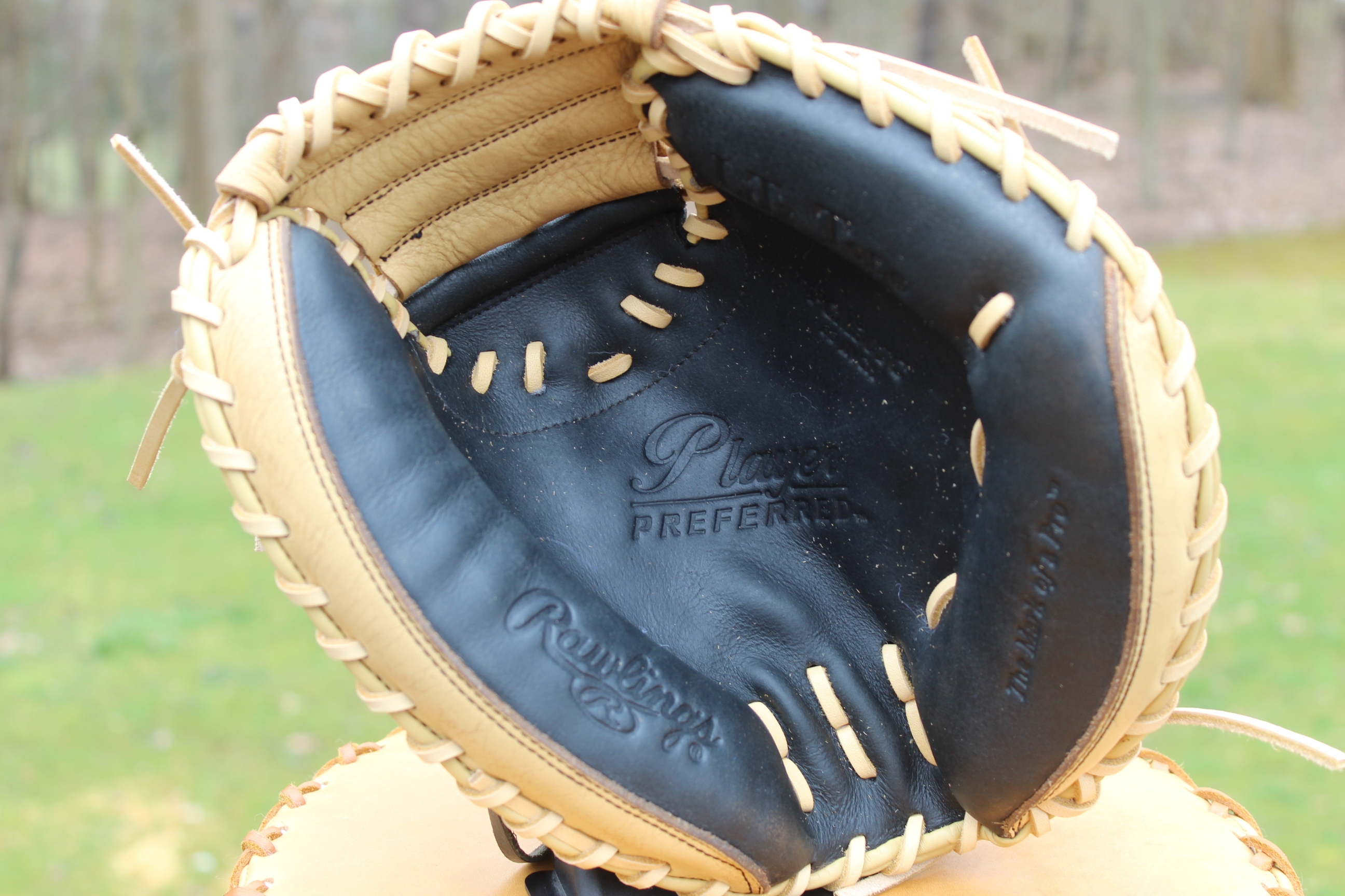 Used Rawlings Catcher's Right Hand Throw Player Preferred Baseball Glove 33"