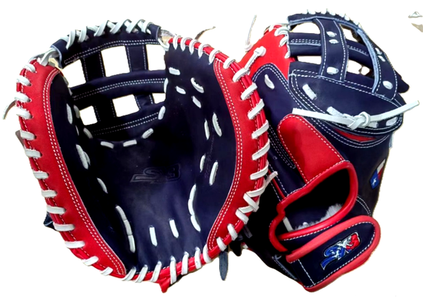 33.50 Dbl H-Webbing Texas Fast Pitch Edition ( Navy Blue / Red / White )