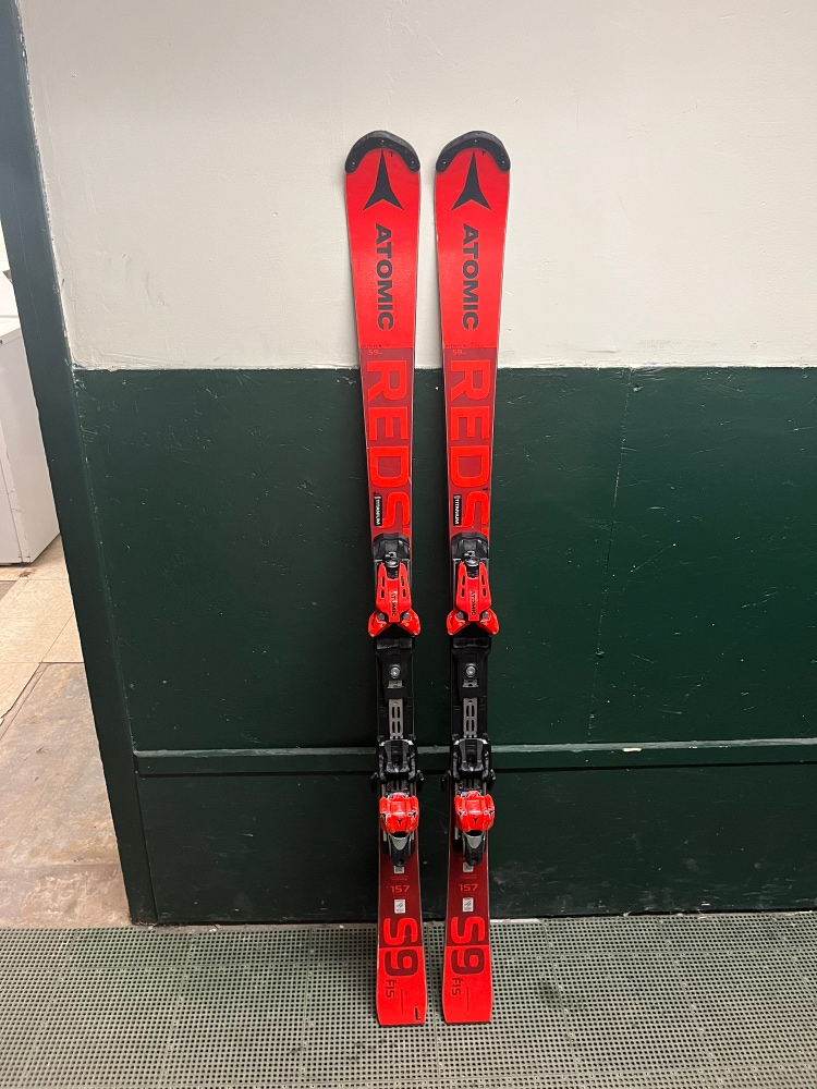 Used Atomic Redster 157 SL Skis With Bindings