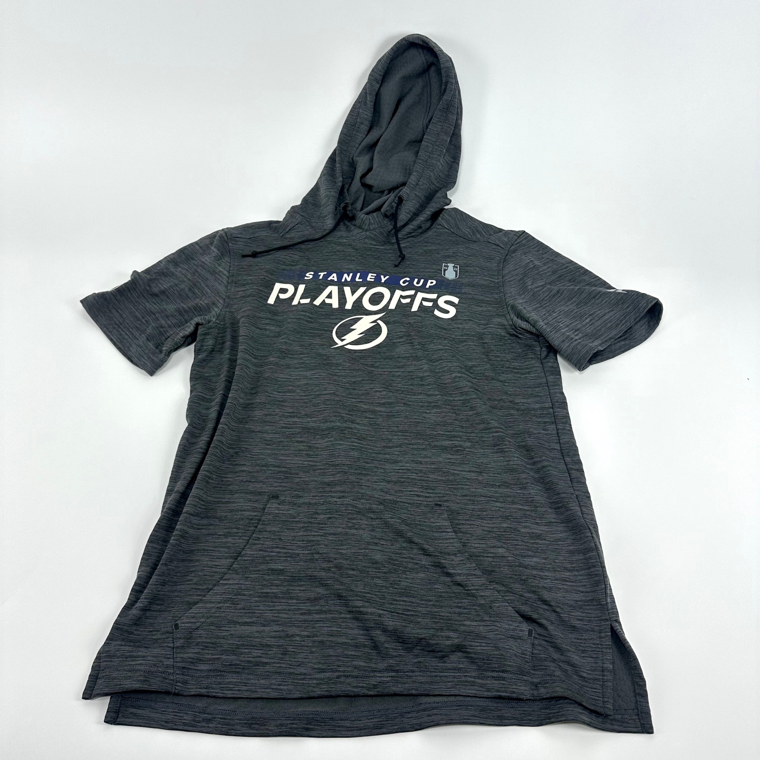 Brand New Grey Tampa Bay Lightning Fanatics Short Sleeve Sweatshirt | #TBL280