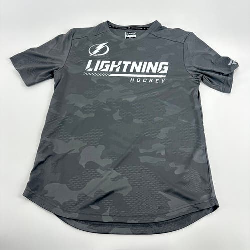 Brand New Grey Tampa Bay Lightning Fanatics Short Sleeve Shirt | #TBL275
