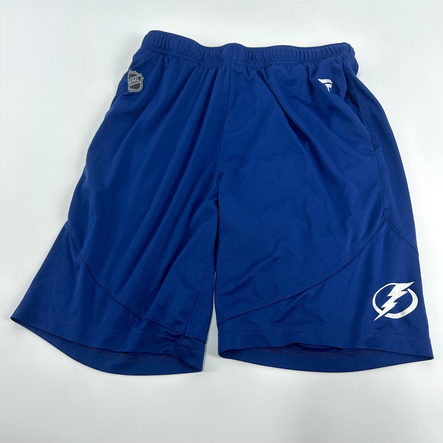 Brand New Blue Tampa Bay Lightning Fanatics Shorts | #TBL272 - TEAM ISSUED - LARGE