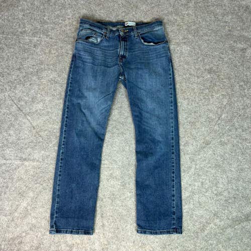 Wrangler Mens Jeans 32x29 Blue Denim Straight Pant Medium Wash Workwear Western